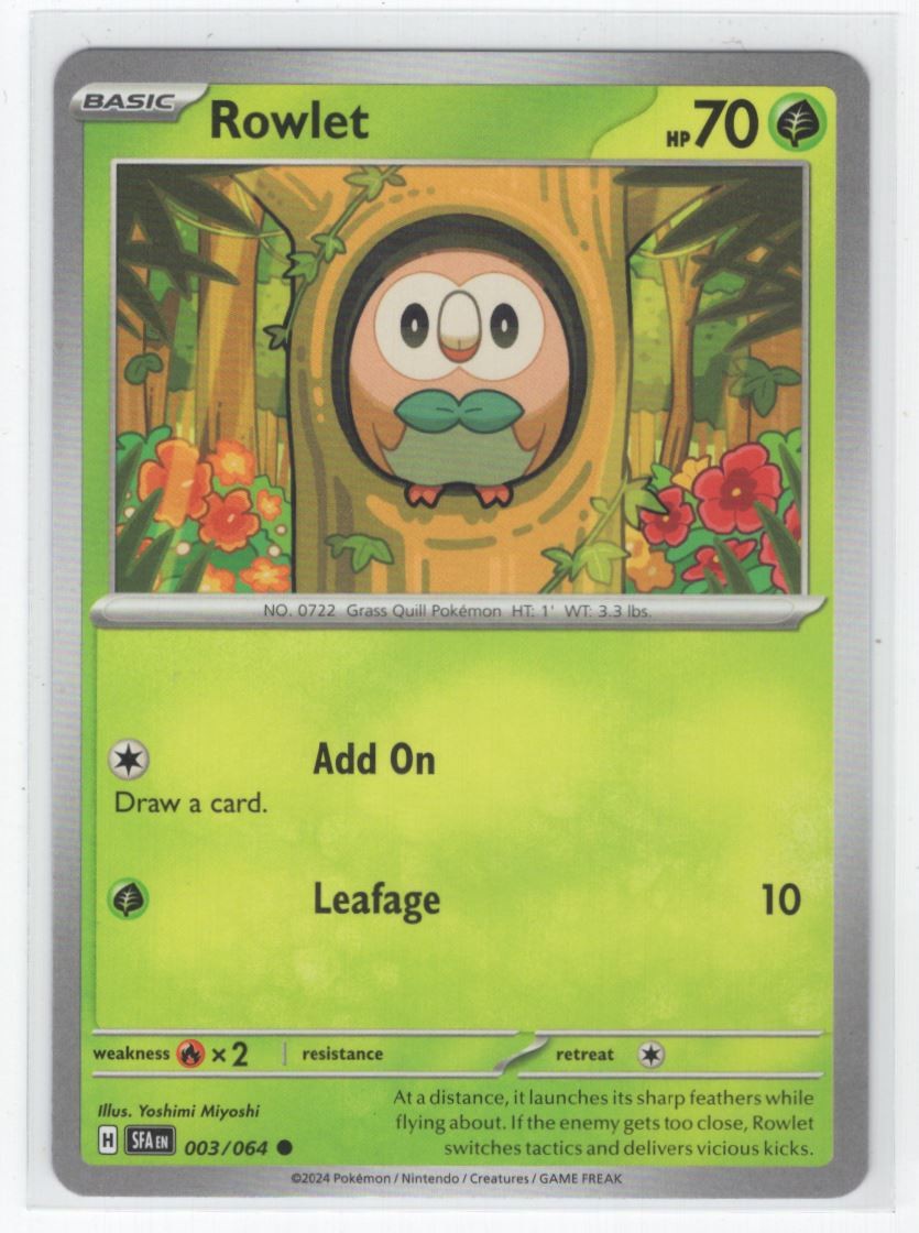 2023 Pokemon Shrouded Fable Rowlet Basic #3