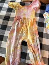 Hanna Andersson Girls Multicolor Tie-Dye Ruff...