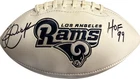 Los Angeles Rams Eric Dickerson Signed Logo Football JSA Certified
