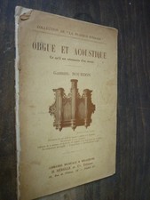ORGUE Bourdon Gabriel : Orgue et acoustique, ce qu’il est necessaire d’en savoir