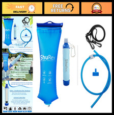 Gravity Fed Water Filtration System, 3L Purifier with Adjustable Strap, Survival