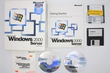 Microsoft Windows 2000 Server Operating System OS with Original Retail Box RETRO