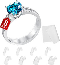 Ring Sizers for Loose Rings - 8 Pack Invisible Guards Resizer for Men and Women