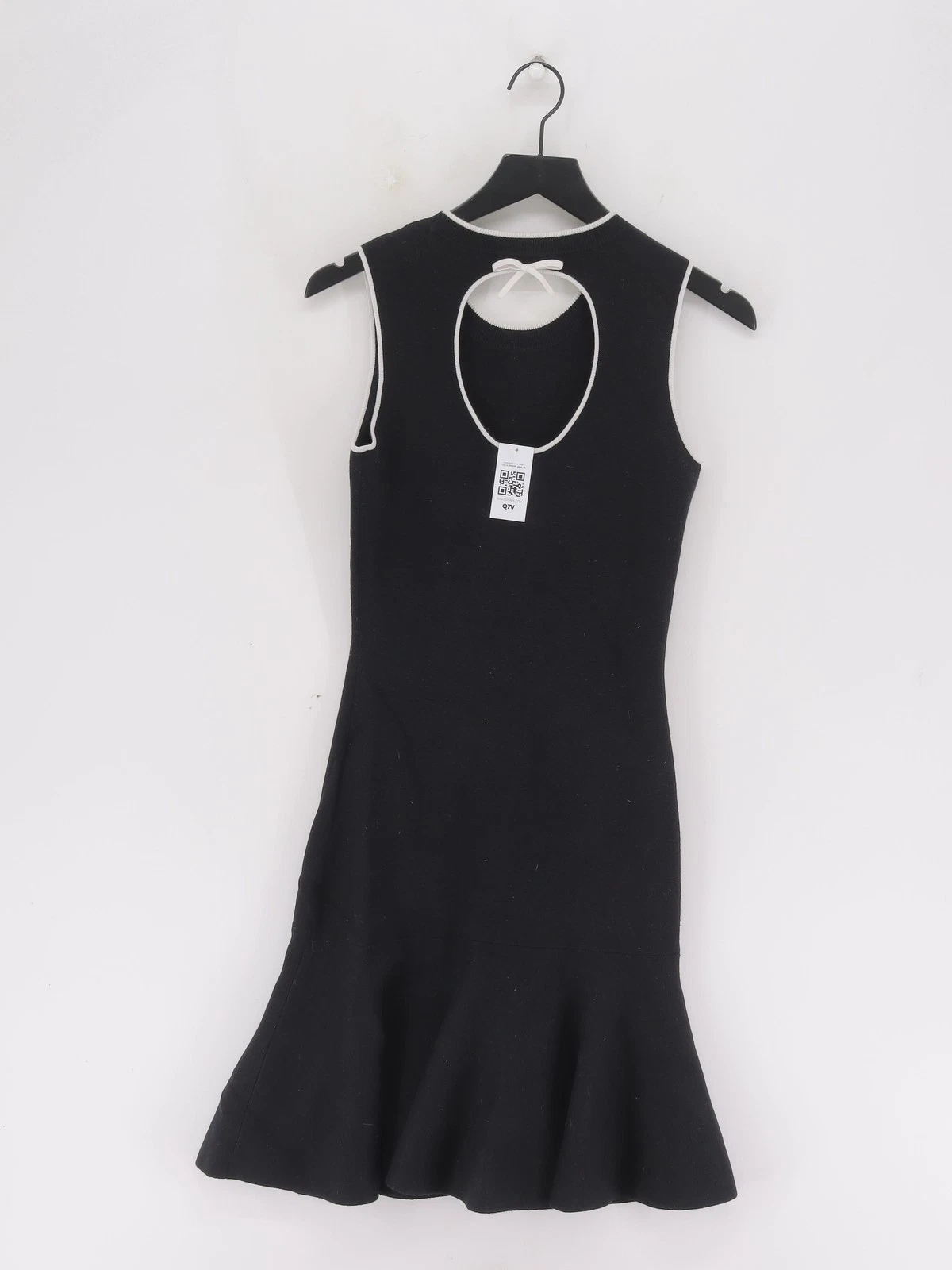 Abito midi donna Kate Spade S nero cotone