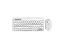 Logitech Pebble 2 Combo Wireless Quiet Keyboard and Mouse, Customisable, Logi