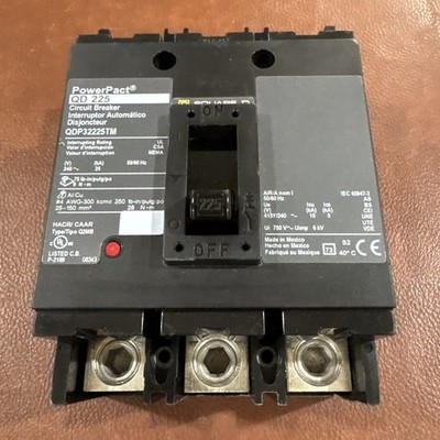 Square D QDP32225TM Bolt On 240V 225A 3 pole Circuit Breaker 240V 3P 225 Amp
