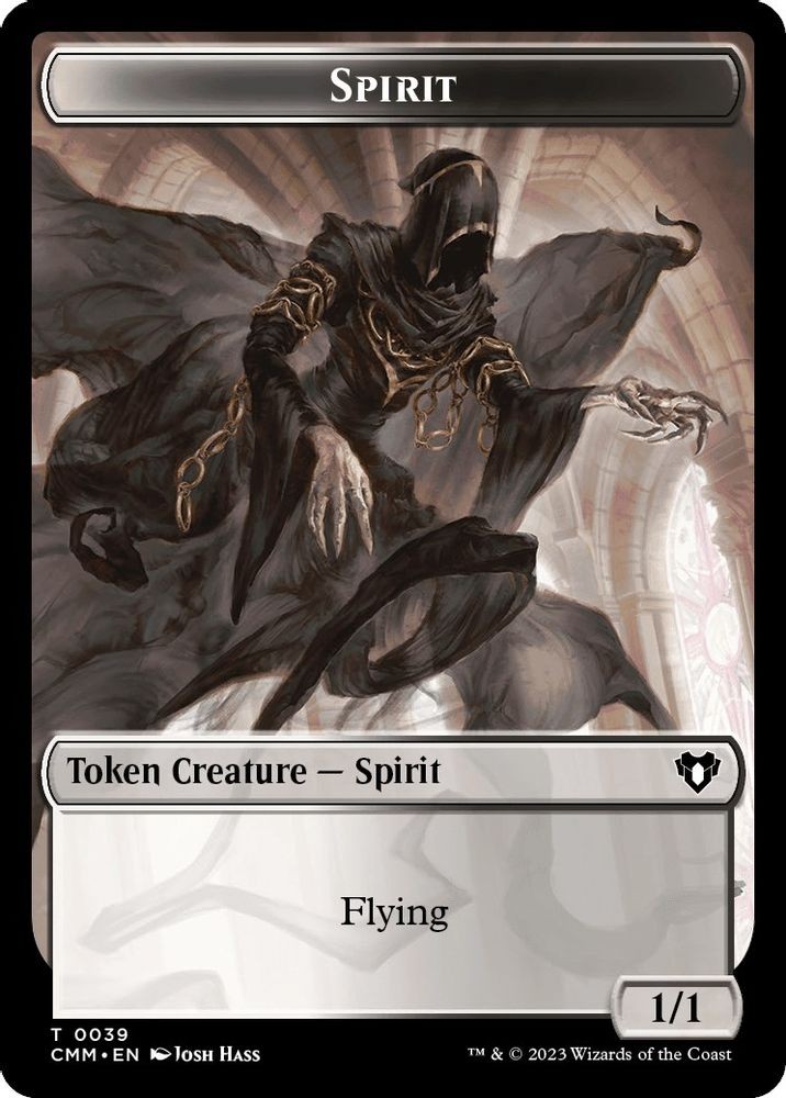 2023 MTG: CMM - Spirit 0039 Insect Double Sided Token (#39 // 33, Foil, T, NM)