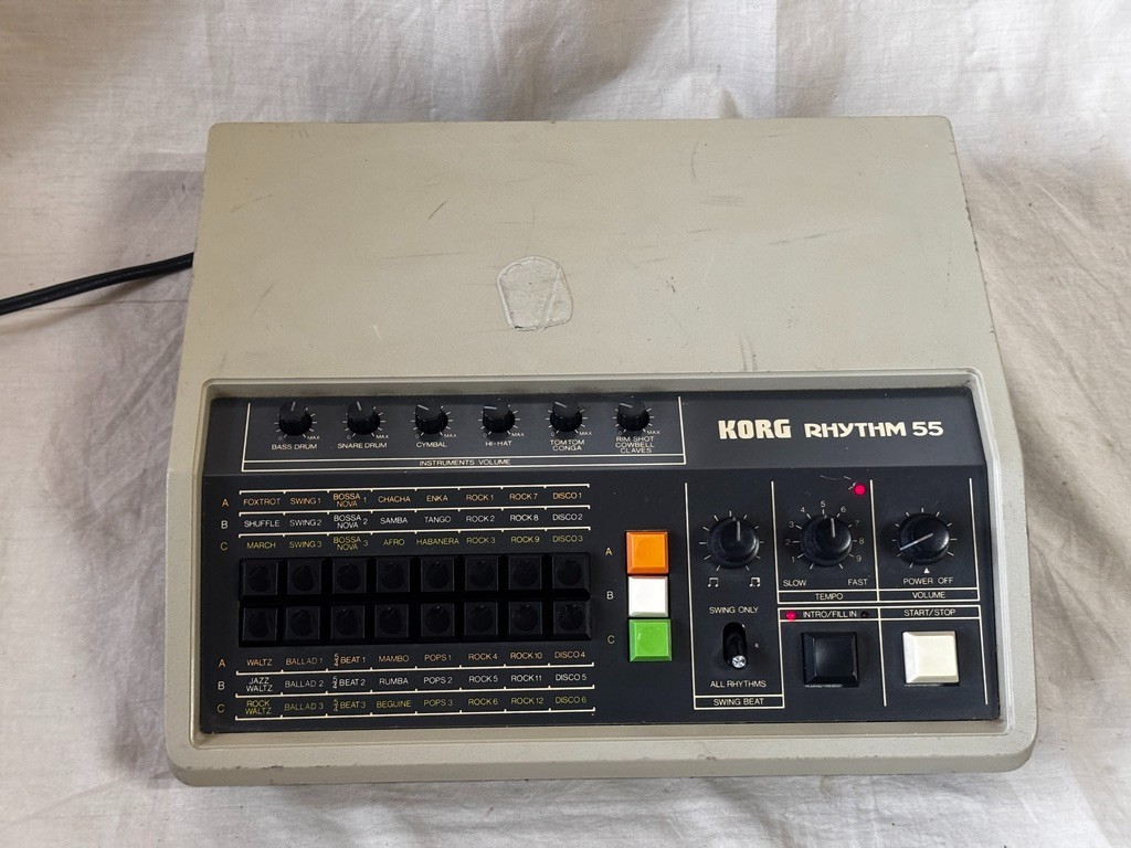 Korg Rhythm 55 KR-55 Vintage Rhythm Box analog Drum Machine | eBay