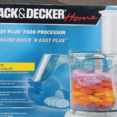 BLACK+DECKER Quick 'n Easy Plus 8 Cup Food Processor 450W 2-Speed Pulse