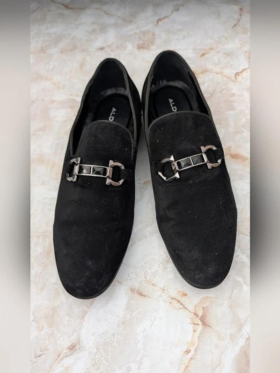 ALDO Men\'s Signac Mc1419  Casual Velvet Loafers Sz 12 Aldo Loafer Black Casual Shoes for Men for sale | eBay main image 4