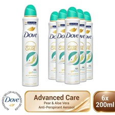 Dove Anti-perspirant Deodorant Go Fresh Pear & Aloe Vera 72H Protection 6x200ml