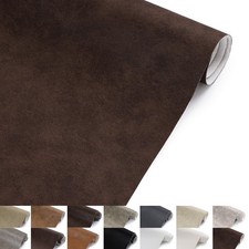 Faux Leather Vinyl Upholstery Fabric by The Yard, 1.3mm Thick Soft Anti-Scrat...