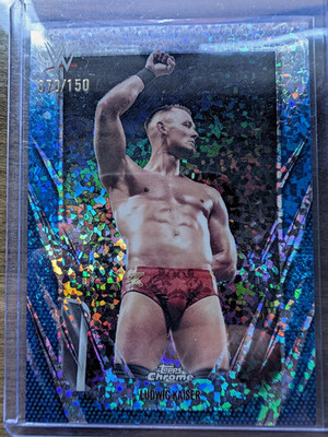 2026 Topps Chrome WWE - Ludwig Kaiser #12 Blue Mini-Diamond Refractor /150