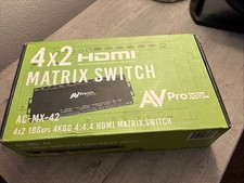 Avpro Edge Ac-mx-42 4x2 18gbps 4k60 444 Hdmi Matrix Switch No Remote Avpro Edge Ac-mx-42 4x2 18gbps 4k60 444 Hdmi Matrix Switch No Remote