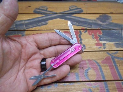 Victorinox Classic SD Swiss Army Knife 58mm Translucent Pink