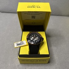 Brand New Invicta Aviator Black Dial Men's Multi Function Watch Needs Battery