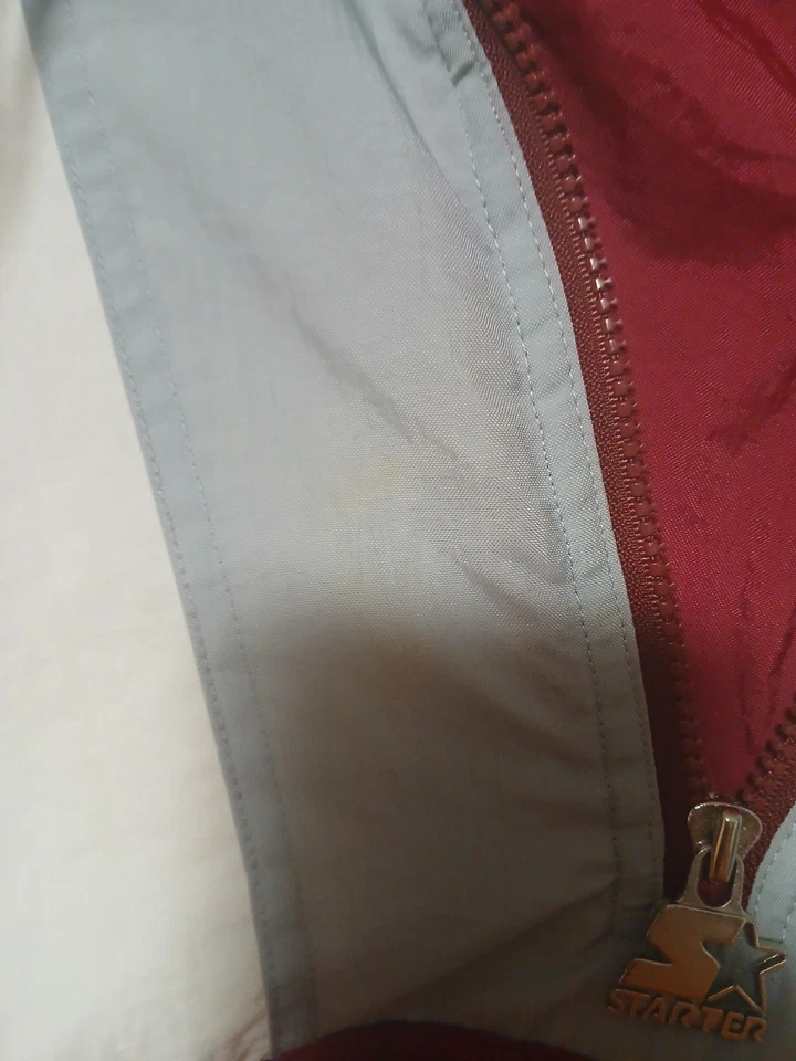 Chaqueta Pullover Alabama Crimson Tide Para Hombre Starter Años 90 De Colección Fútbol Foto 2 de 4