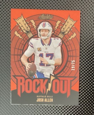 2024 PANINI ABSOLUTE ROCK OUT ORANGE SPECTRUM #RO-JAN JOSH ALLEN  19/75 BILLS
