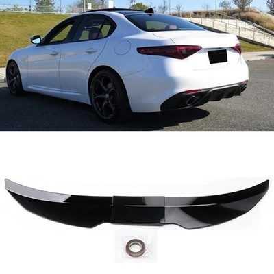 For 2017-26 Alfa Romeo Giulia Black Car Rear Trunk Spoiler 46 50  Car Boot Wing