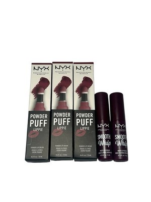 NYX Professional Makeup Powder Puff Lippie Lip Cream PRL07 Moody Lot Of 5