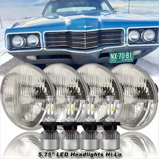 4pcs 5.75 Inch 5-34 Drl Led Headlights Sealed For Ford Ltd Thunderbird Torino