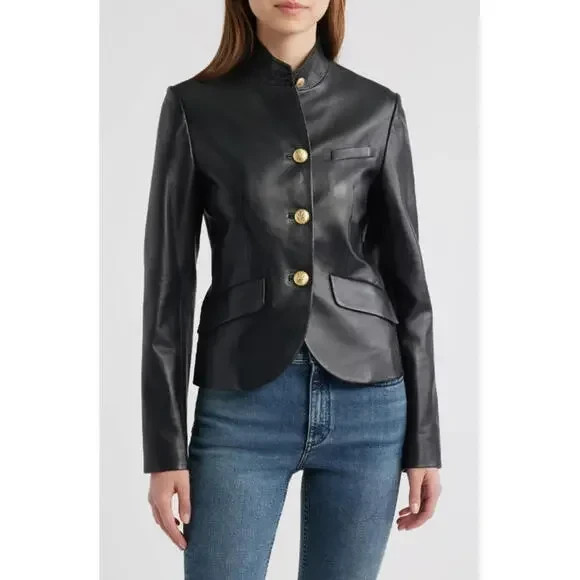 rag & bone/JEANく ブラックレザージャケット S rag & bone/JEANく