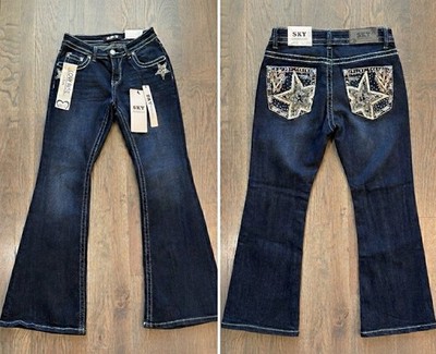 Sky Premium Collection Women s Flare Jeans NWT 7/28 Style R-SKY3609-RS