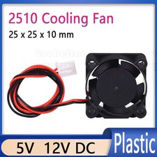 5V 12V DC 2510 25MM 25 x 25 x 10 mm Cooling Fan 2pin Computer 3D Printer Hotend