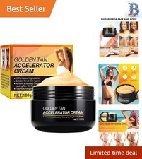 Moisturizing Tanning Accelerator Cream with Carrot  Walnut Oil for Radiant Skin