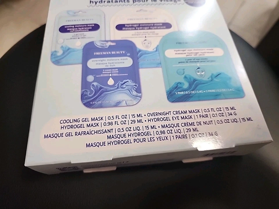 Freeman 4 Piezas Mascarilla Hidratante Mascarillas Faciales Hidratantes y Mascarilla Bajo los Ojos... Foto 2 de 4