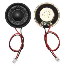 2 Pcs 8 Ohm Small Speaker, 2W 30mm OD Metal Shell Round Magnet Tiny Speaker