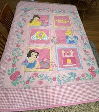 Vintage Disney Princess Twin Bedding Set With Window Treatments