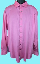 Alfani Mens Pink Long Sleeve Dress Shirt XL Regular Fit