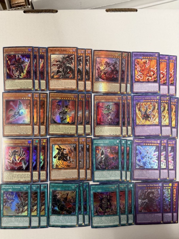 YUGIOH: Branded Deck Core Fallen Of Albaz Fusion Cartesia Extra Deck Near Mint