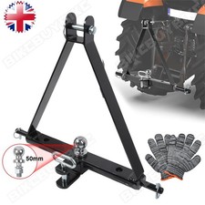 Tractor CAT 1 Hitch Assembly 3 Point Linkage with 50mm Ball Tow 3.5 Ton Capacity