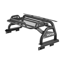 Truck Bed Roll Bar, Universal Adjustable Sport Bar Chase Rack, with Luggage Rack