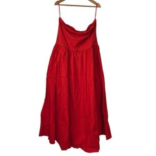 J. Crew Strapless Mixy Drese Size XXL Red NWT $128 CJ234