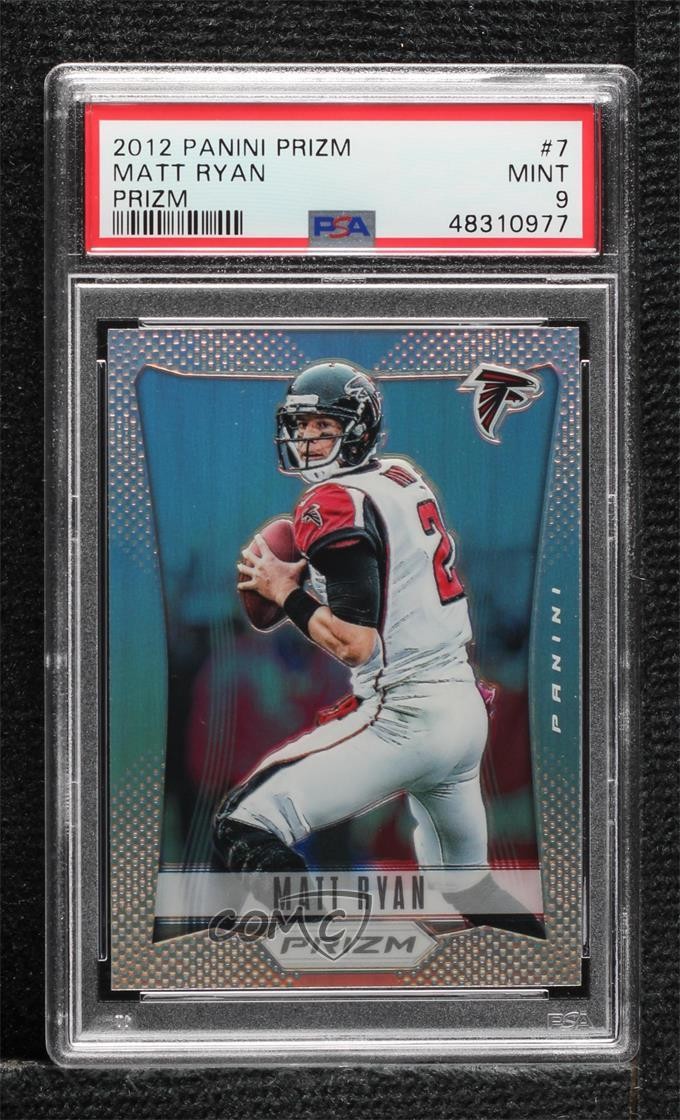 2012 Panini Prizm Silver Prizm Matt Ryan #7 PSA 9 MINT ne4
