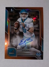 2025 Bowman University Chrome Emmett Brown Prospect Auto Orange Refractor #24/25