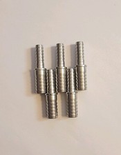 1/4 X 3/8 Stainless Steel Splicer Reducer Fitting Barb, 5-pack