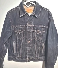 Vintage Levi's 70506-0216 1980s Blue Denim Trucker Jacket 42 Medium