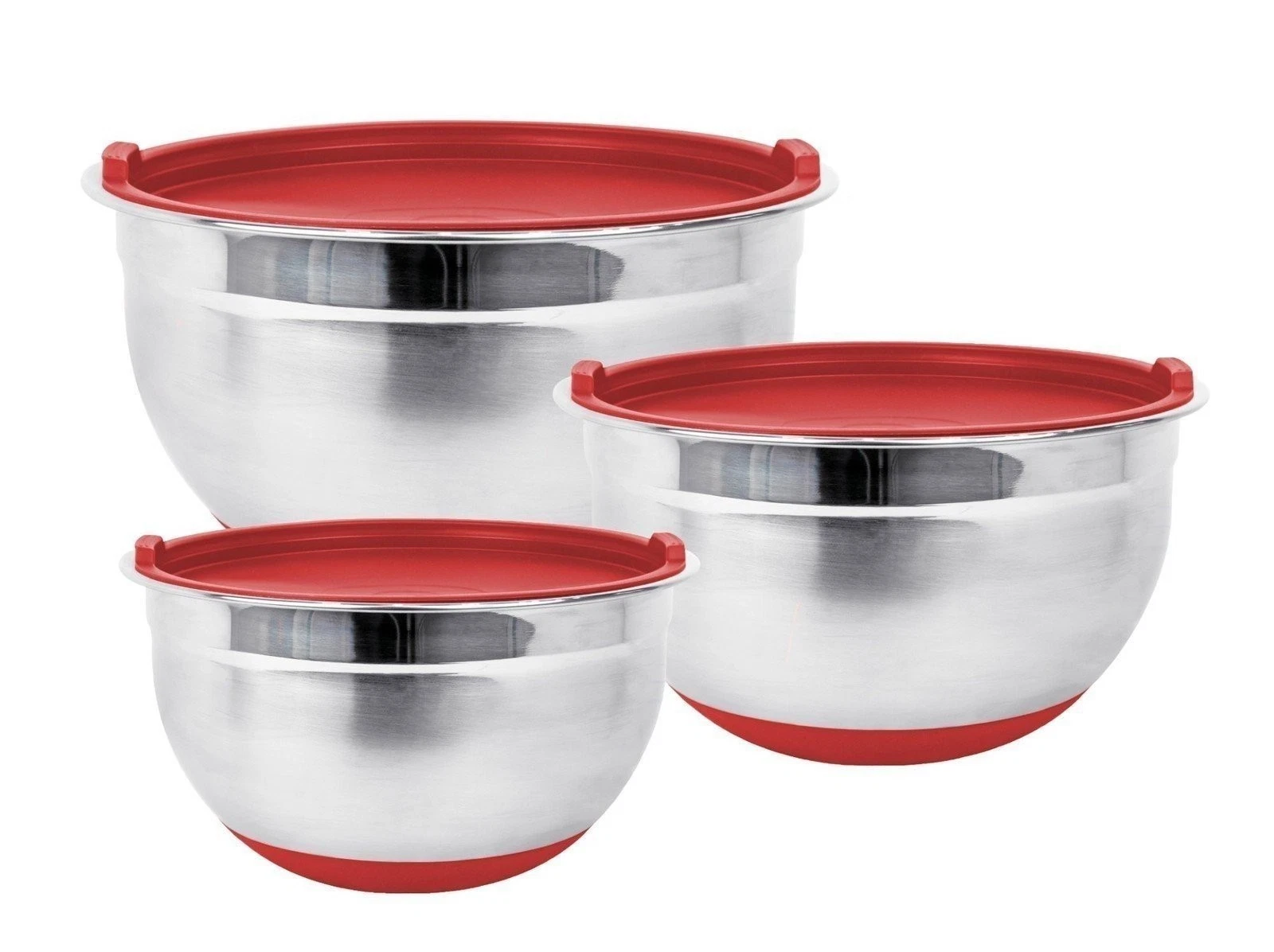 Premium Stainless Steel Mixing Bowls with Lids and Non-Slip Base (Set of 3)
Opens in a new window or