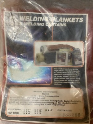 Steiner Heavy Duty Welding Blanket/Welding Curtain New In Pkg 6  X 8 