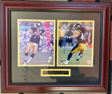 Ben Roethlisberger /TROY POLAMALU signed AUTO Steelers  8