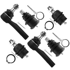 6pc Set Front Suspension Kit Outer Tie Rod End Lower Ball Joint Upper Ball Joint