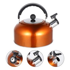 1Pc Flat Bottom Kettle Teapot Boiling Kettle Stainless Steel Tea Kettle