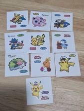 Pikachu Deco Chara Sticker Small Pokemon Japanese Halloween Cosplay Set of 10