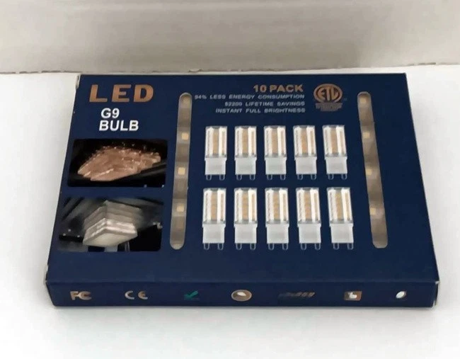 winshine 10 Pack G9 LED Bulb 6000K Warm White, T4 G9 Light Bulb 4W Dimmable - Image 3 of 3