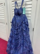 Sherri Hill prom dress size 26 periwinkle blue