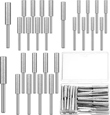 Chumia 30 Pcs Diamond Chainsaw Sharpener Stone Bit High Hardness Chainsaw Sharpe